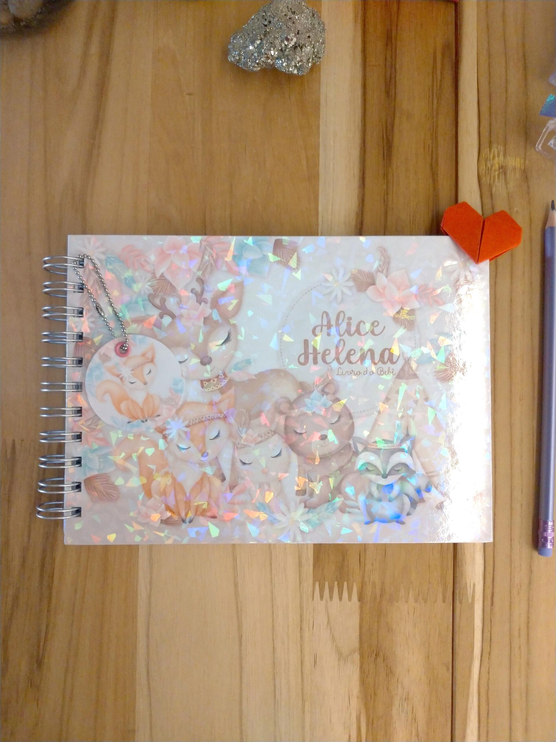 Kit minha menina - caderneta de saúde e livro do bebê personalizado - Imagem 8