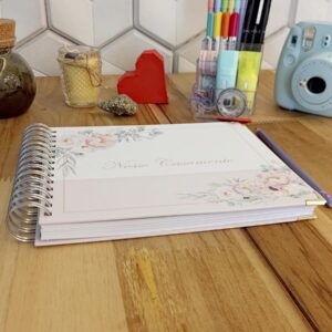 Coleção Amor que Floresce - Álbum de fotos nosso casamento personalizado