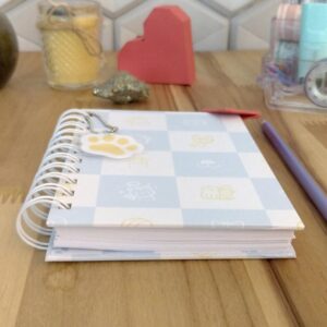 Coleção um amor de pet - mini caderno de vacinas pet personalizado