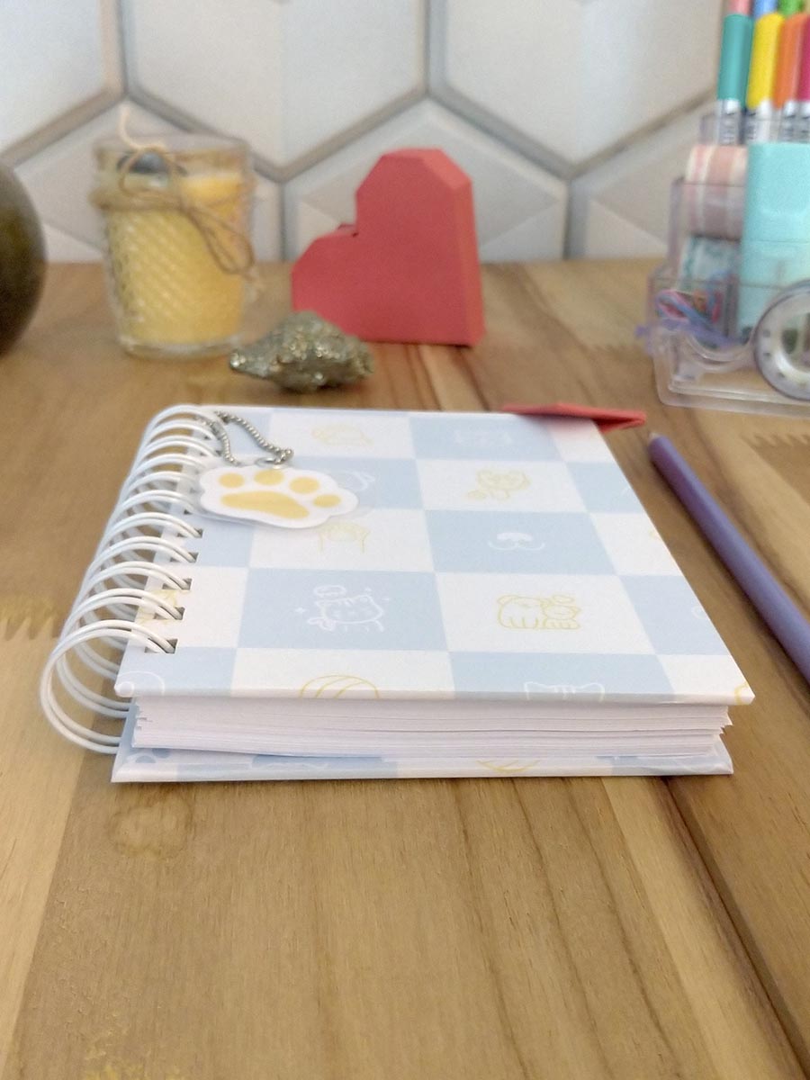 Coleção um amor de pet - mini caderno de vacinas pet personalizado