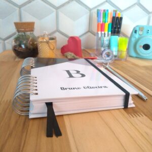 Planner neutro masculino não datado personalizado