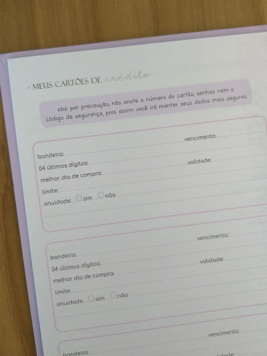 Planner financeiro permanente colorido ou neutro personalizado - Imagem 12