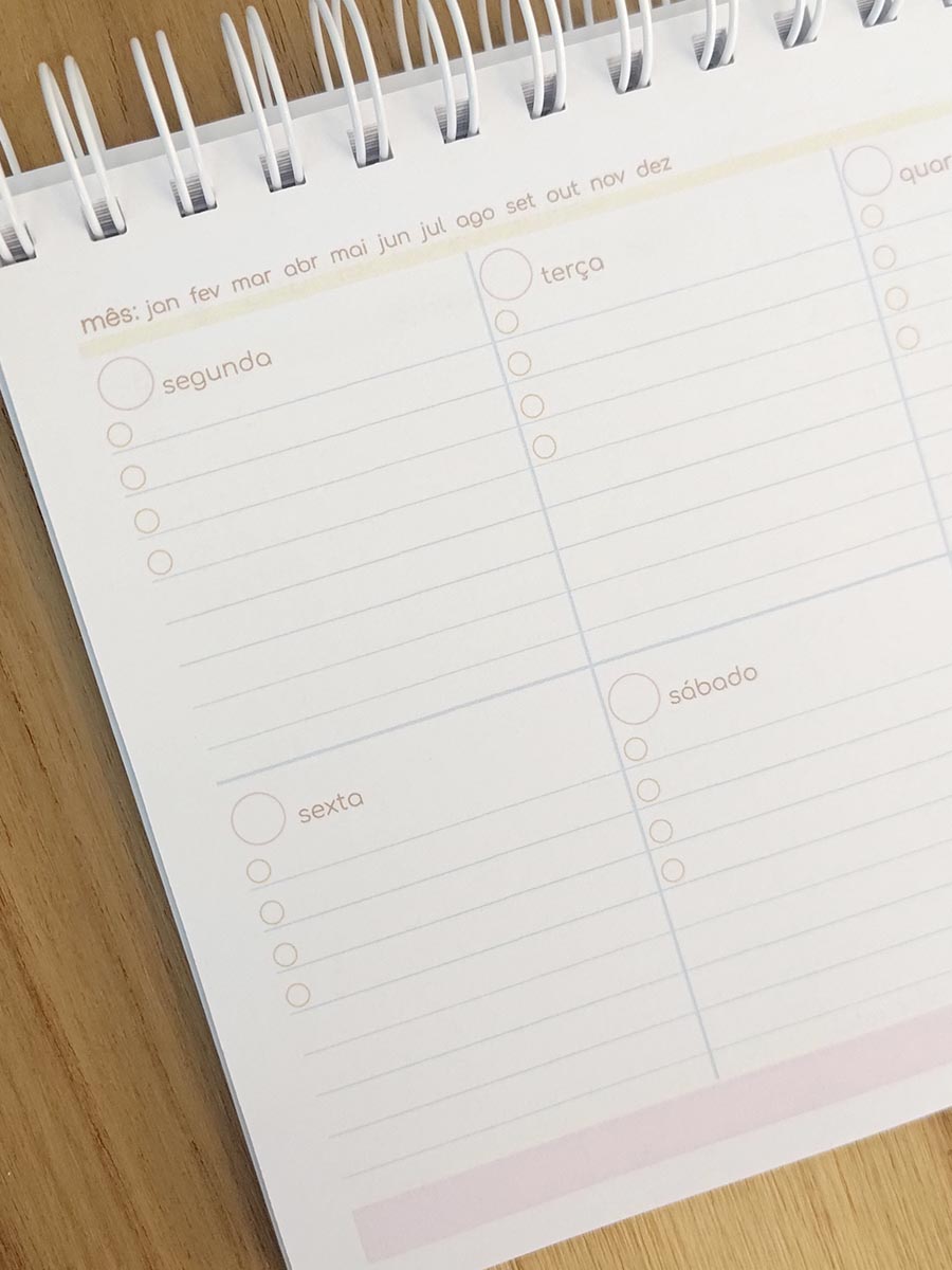 Duo planner - planejamento mensal e semanal personalizado - Imagem 15