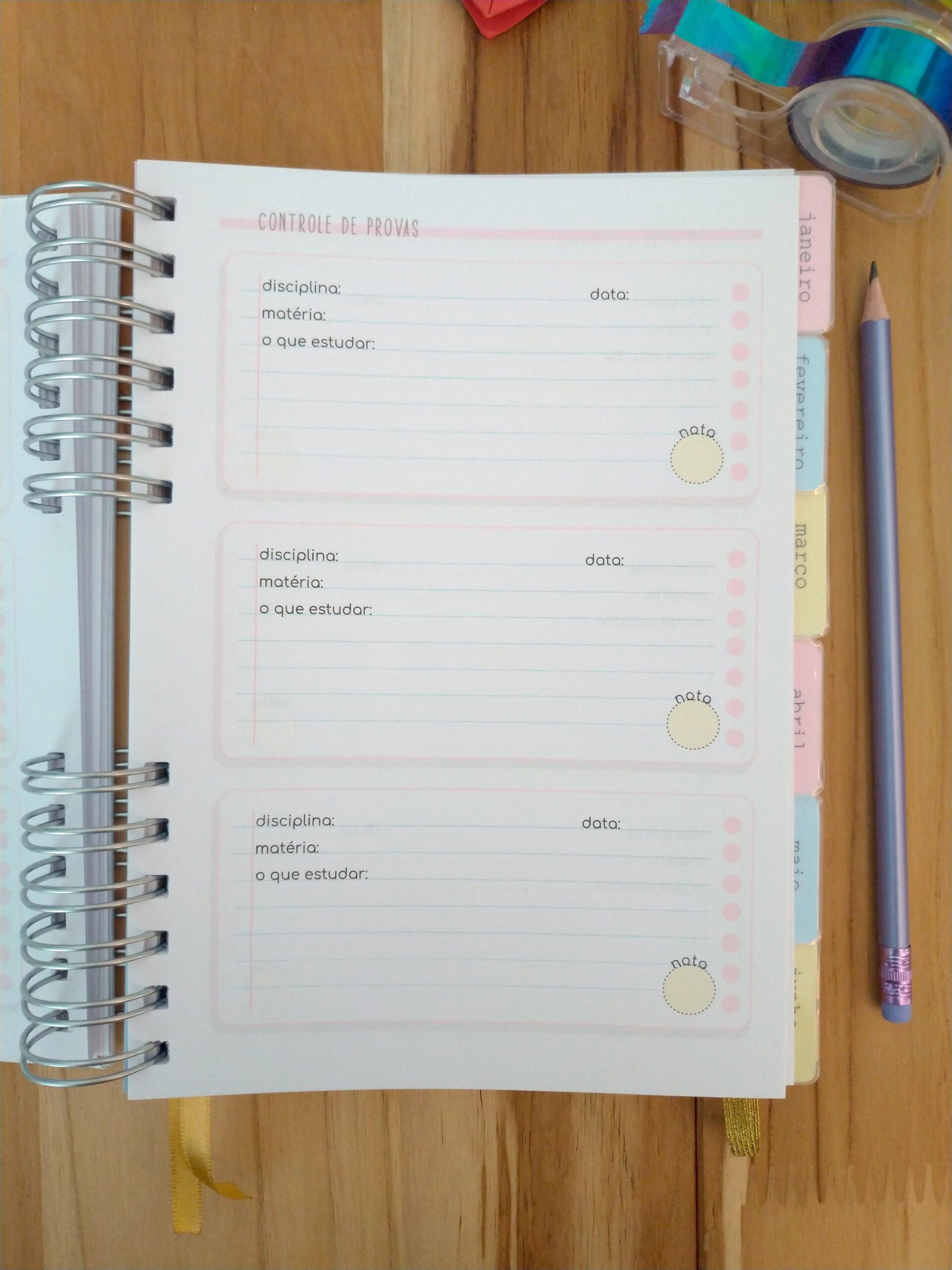 Pronta Entrega - Planner de estudos permanente - Imagem 12