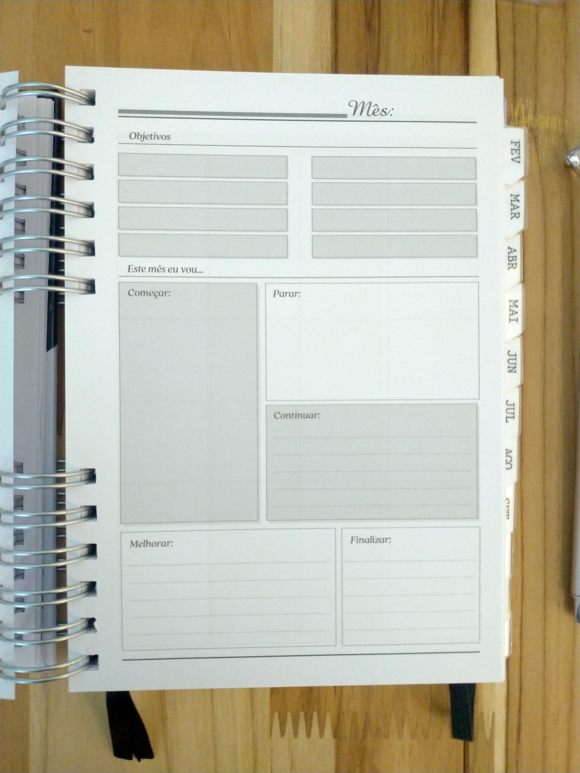 Planner neutro masculino não datado personalizado - Imagem 8