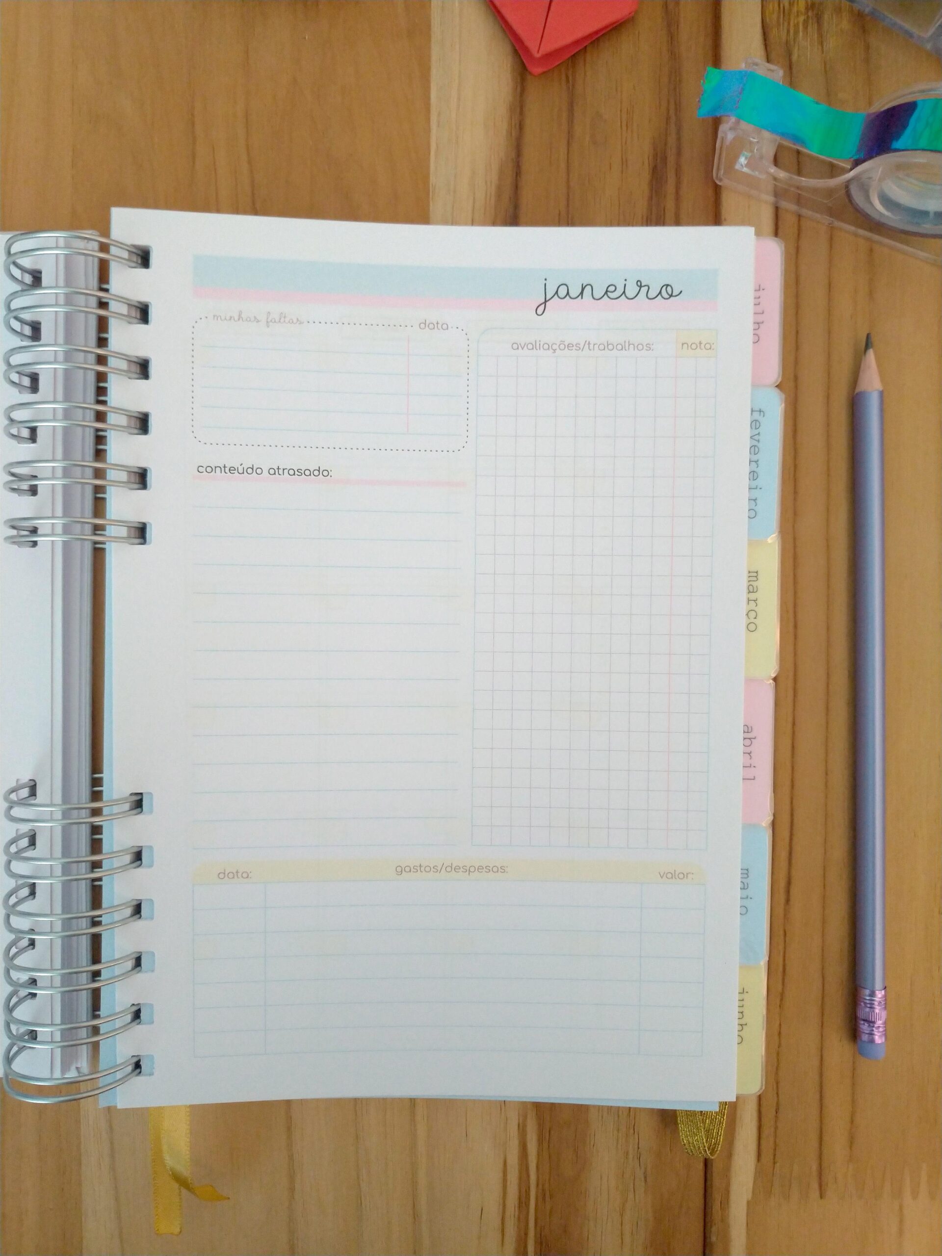 Pronta Entrega - Planner de estudos permanente - Imagem 14