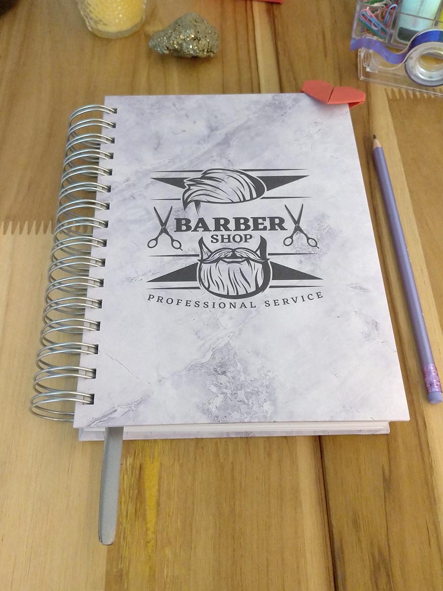 Pronta Entrega - Caderno de agendamentos barbearia permanente - Imagem 2