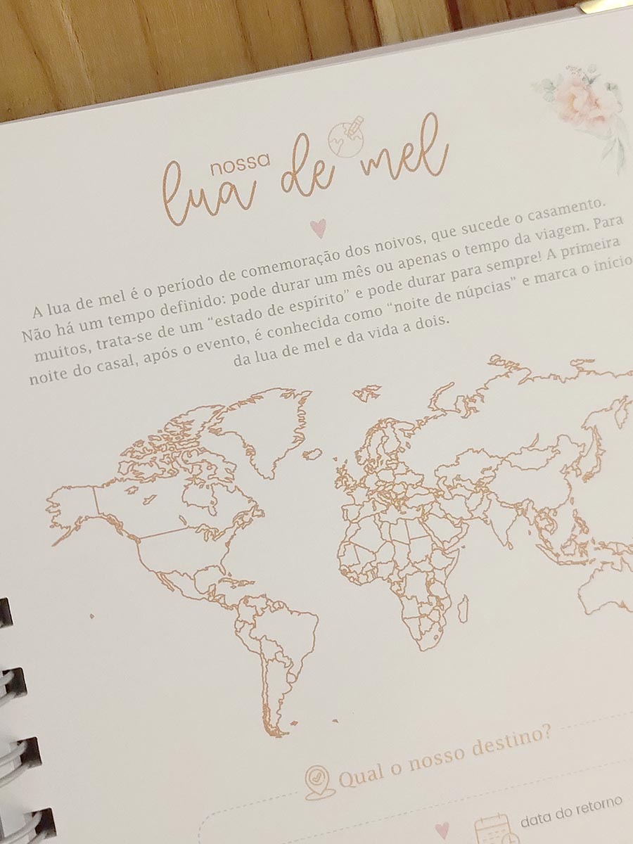Coleção Amor que Floresce - Planner da noiva personalizado - Imagem 11