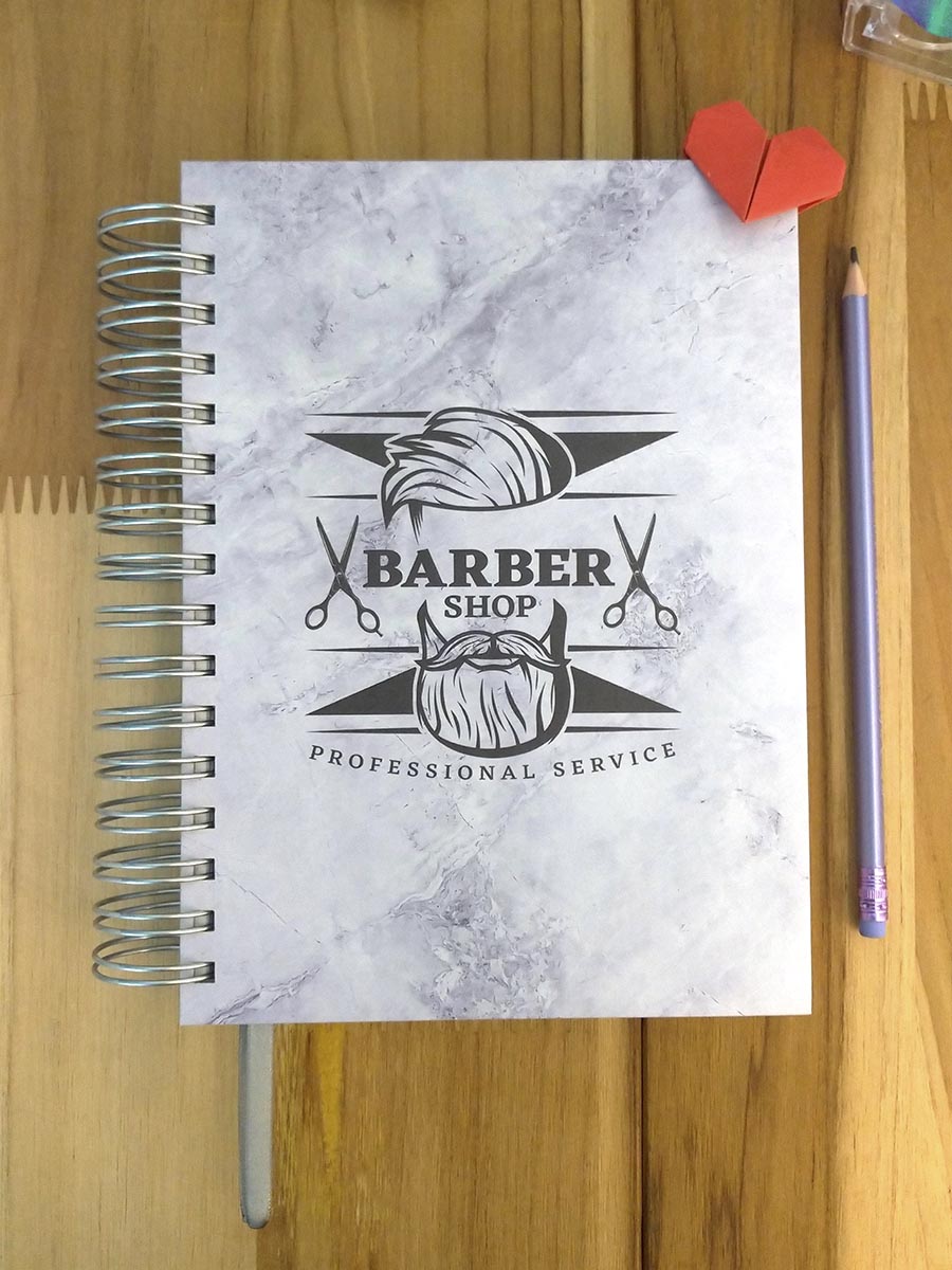 Pronta Entrega - Caderno de agendamentos barbearia permanente - Imagem 3