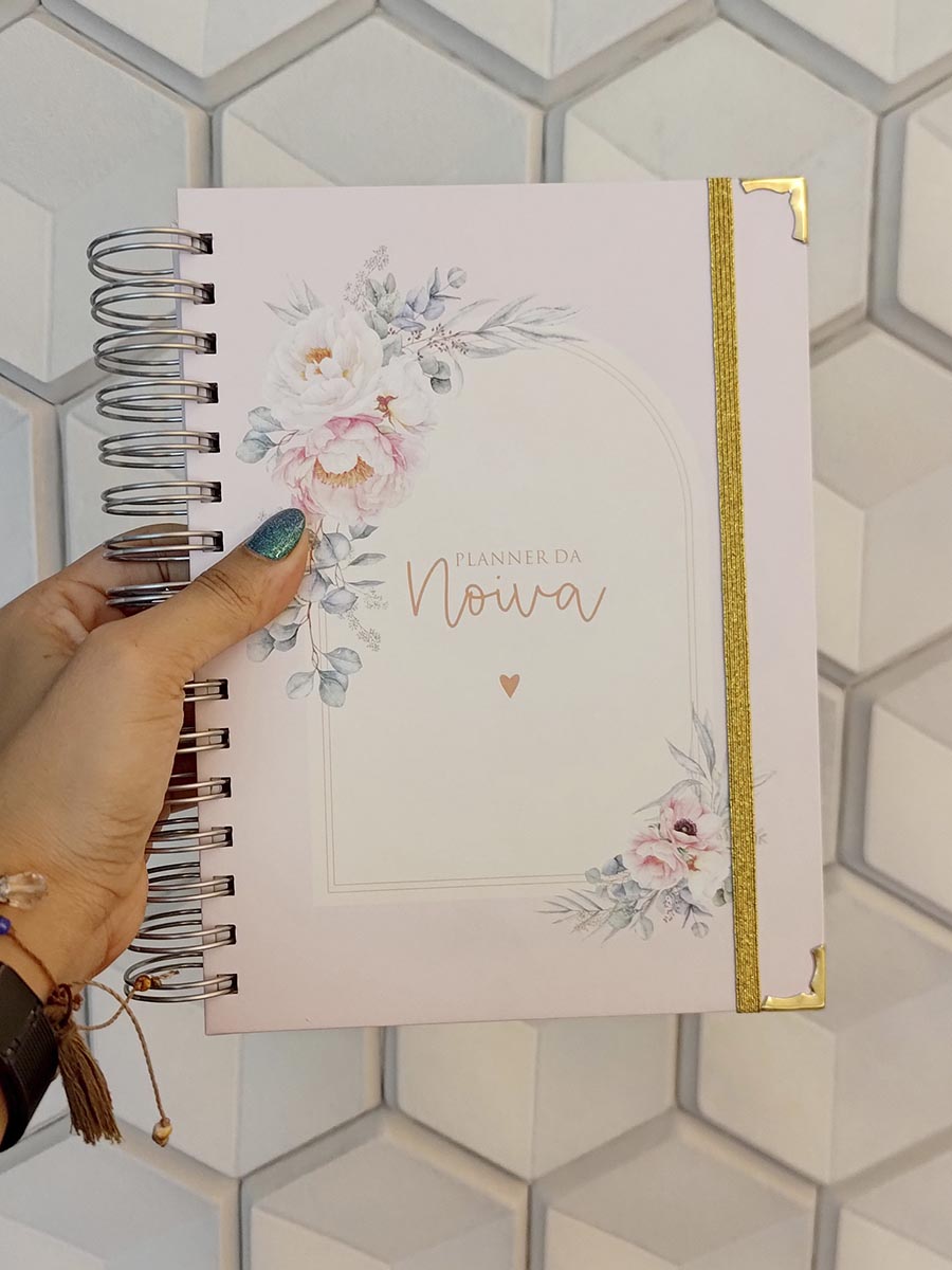 Coleção Amor que Floresce - Planner da noiva personalizado - Imagem 14