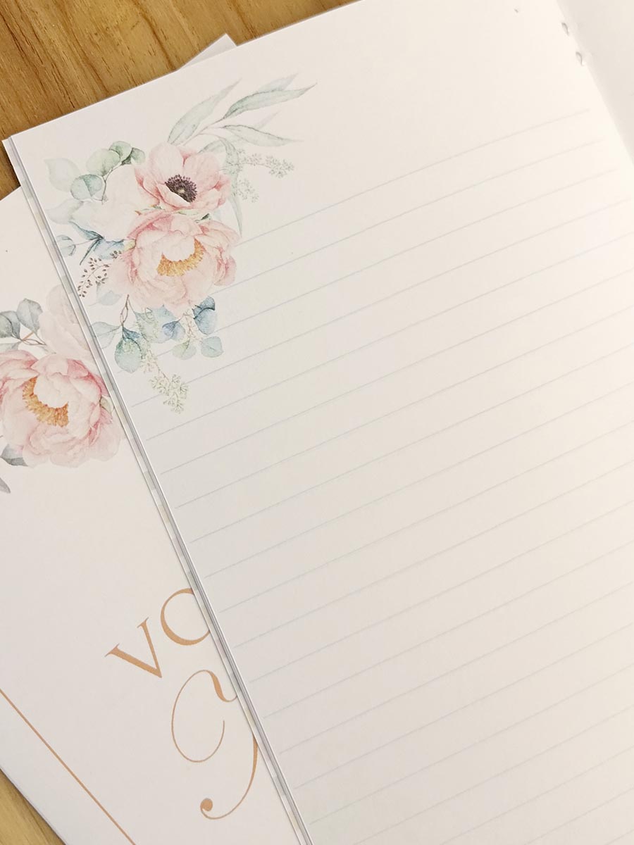 Pronta Entrega - Kit Cadernos de votos noivo e noiva - Imagem 4