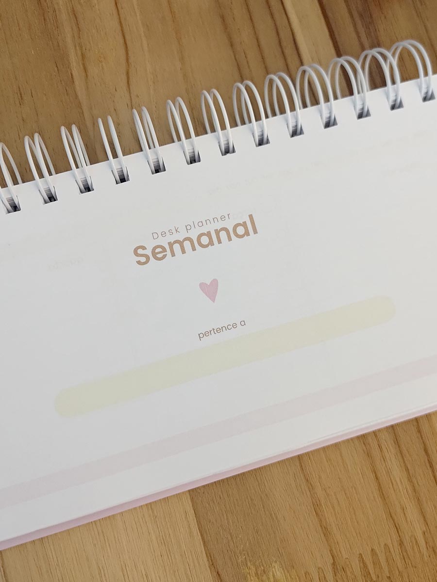 Desk planner permanente personalizado - Imagem 4