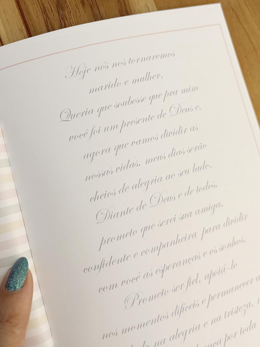 Pronta Entrega - Kit Cadernos de votos noivo e noiva - Imagem 5