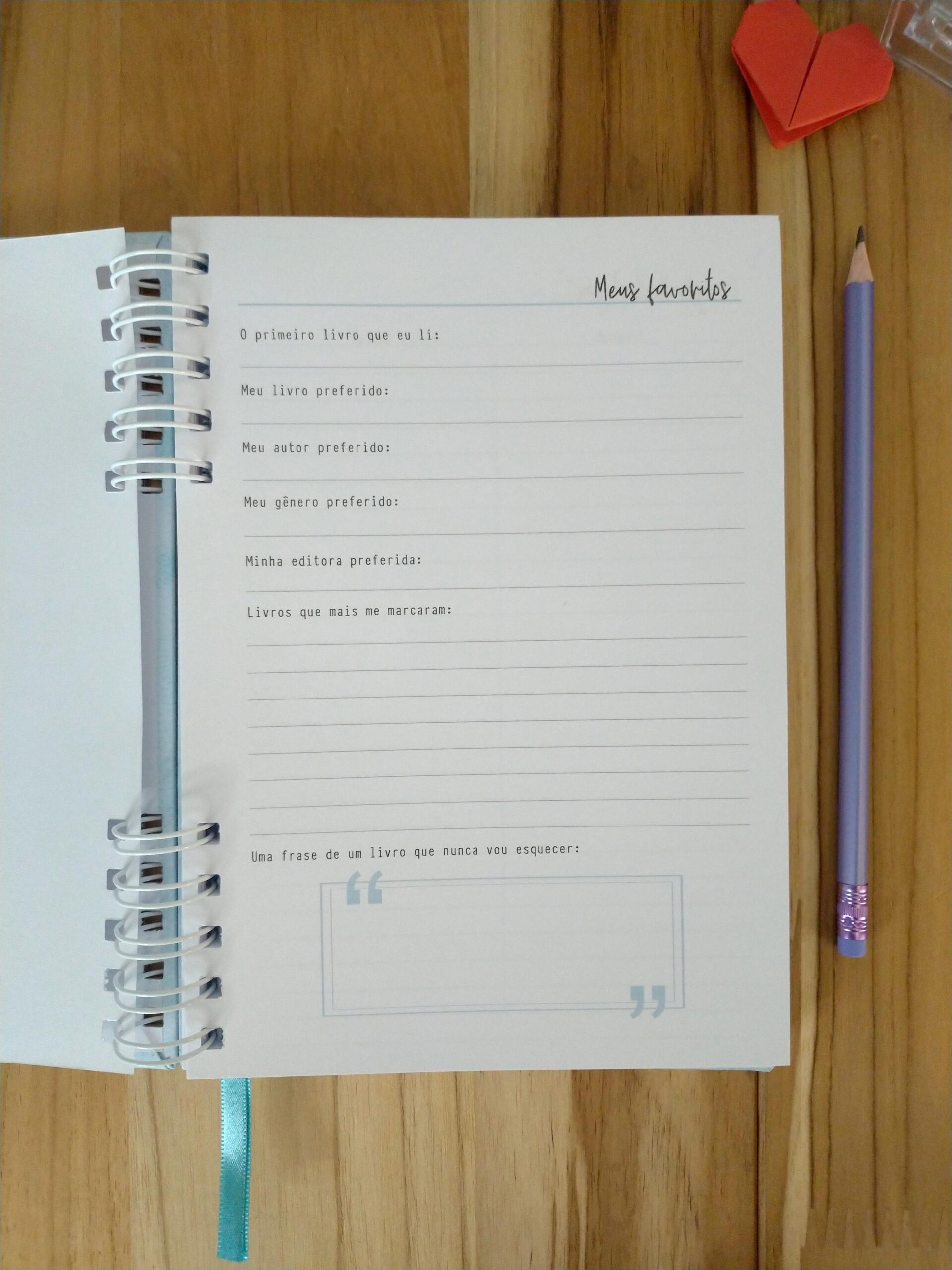 Caderno de leitura aquarela personalizado - Imagem 5