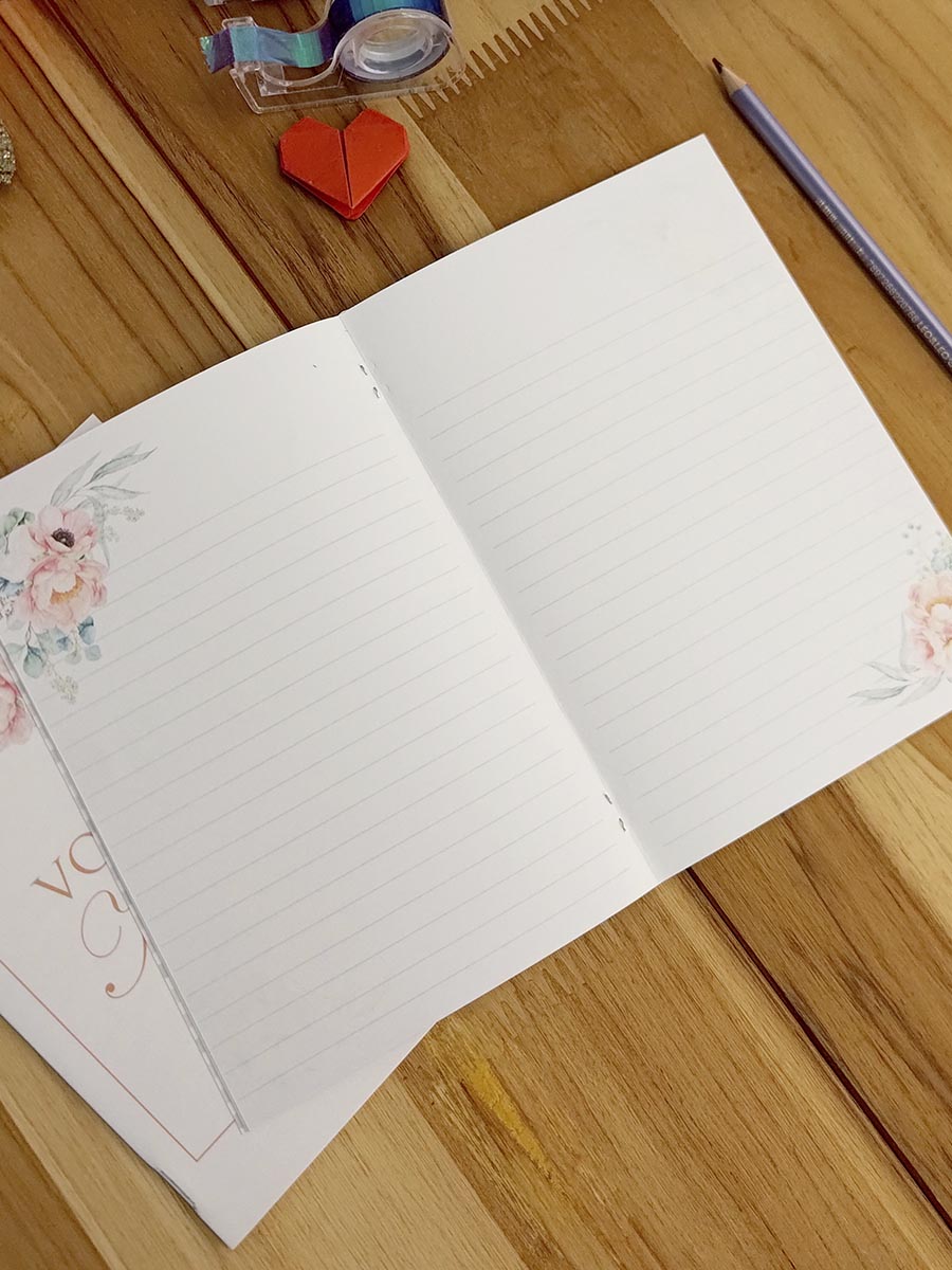 Pronta Entrega - Kit Cadernos de votos noivo e noiva - Imagem 6