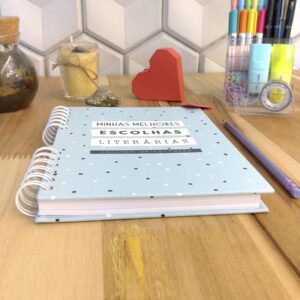 Caderno de leitura - minhas escolhas literárias personalizado