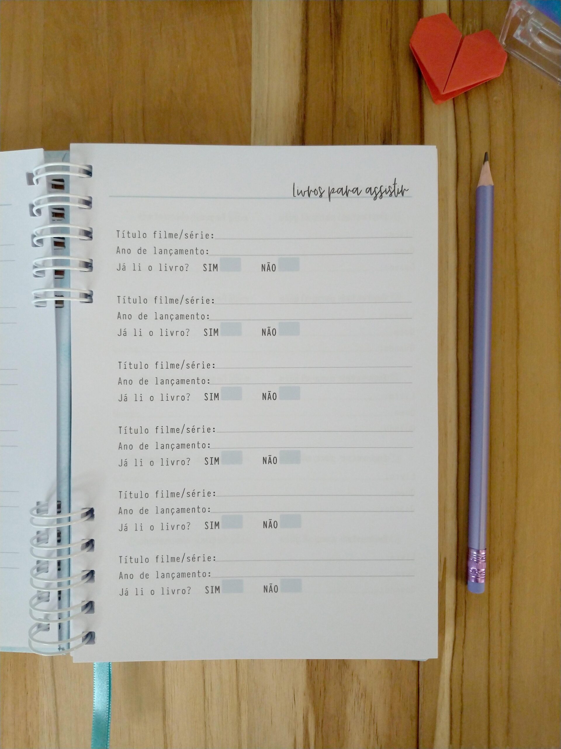 Caderno de leitura aquarela personalizado - Imagem 7