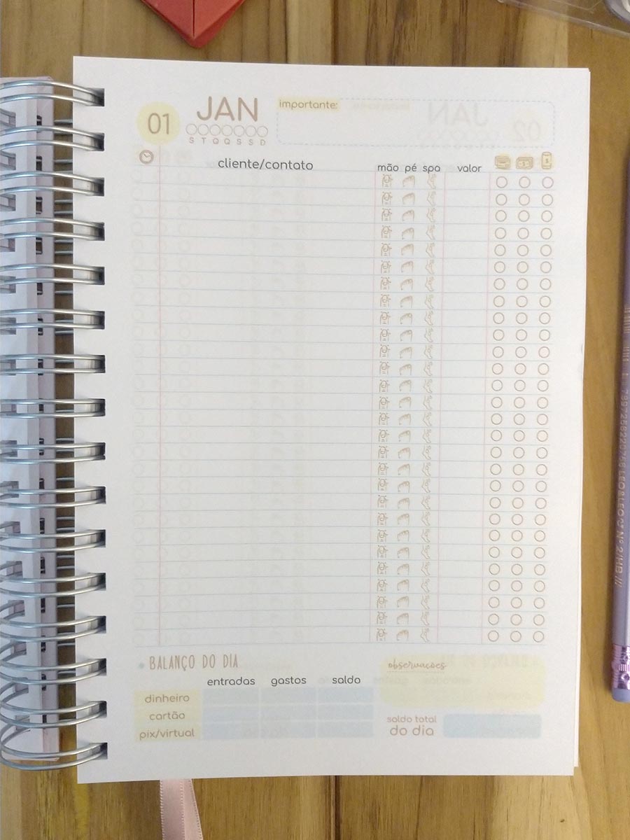 Pronta Entrega - Caderno de agendamentos manicure permanente - Imagem 8