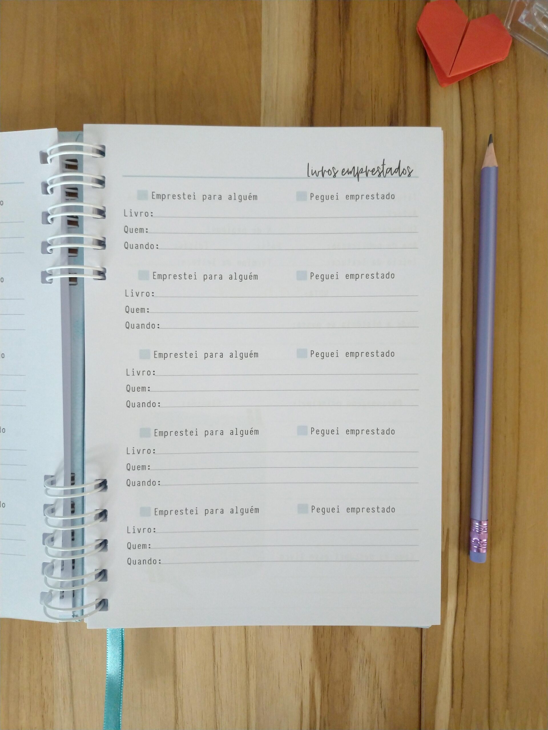 Caderno de leitura aquarela personalizado - Imagem 8