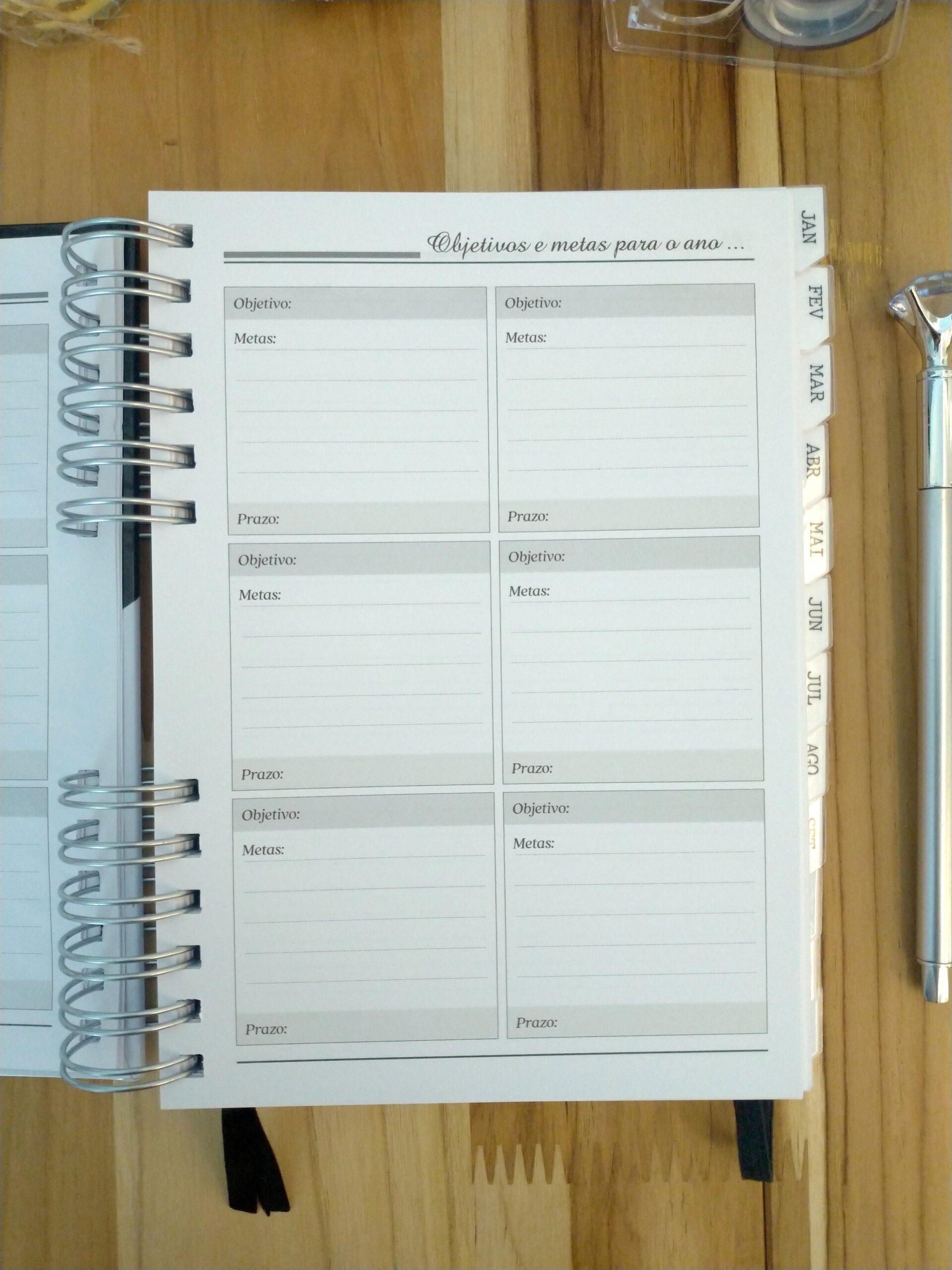 Planner neutro masculino não datado personalizado - Imagem 4