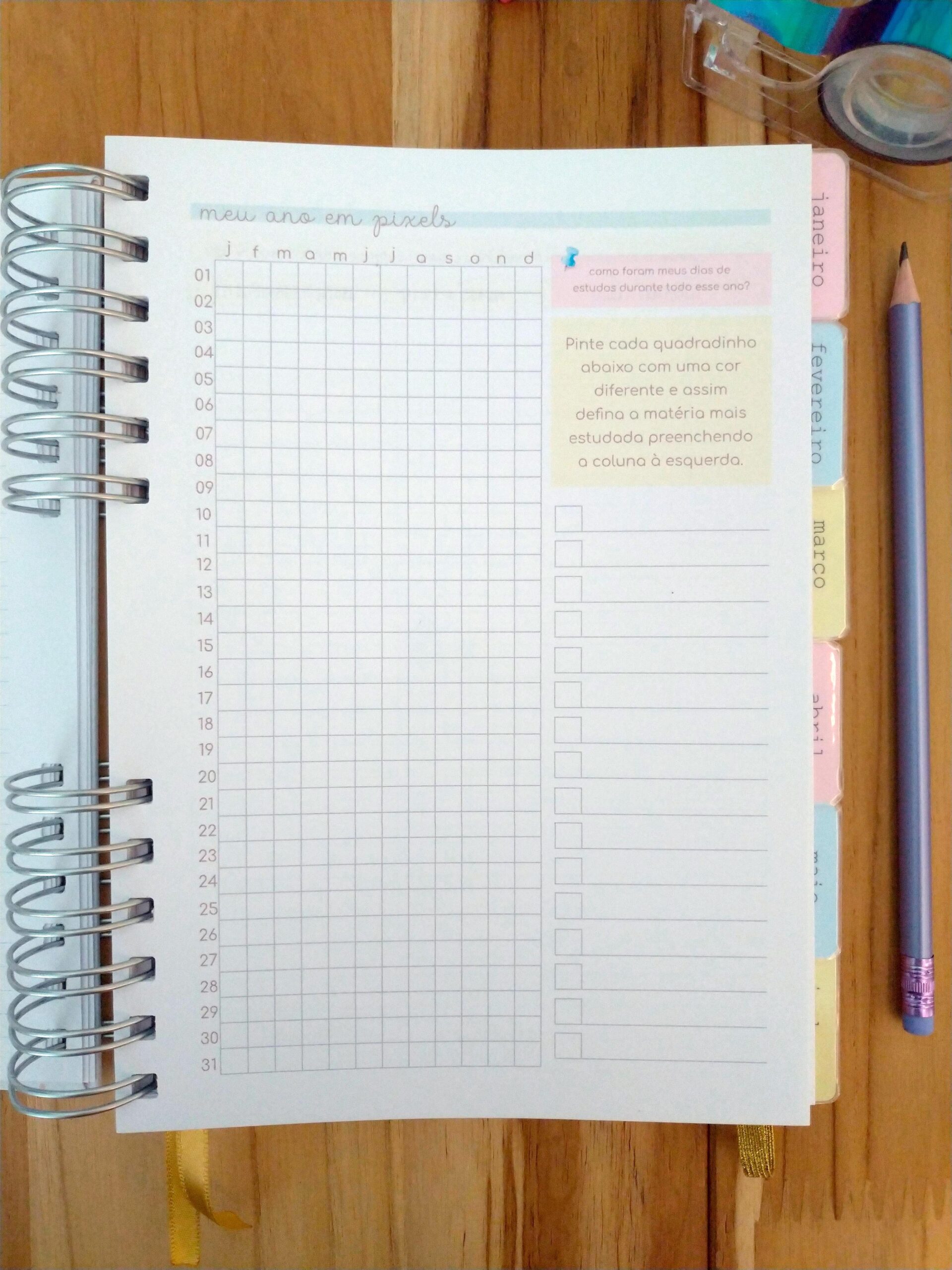 Pronta Entrega - Planner de estudos permanente - Imagem 6