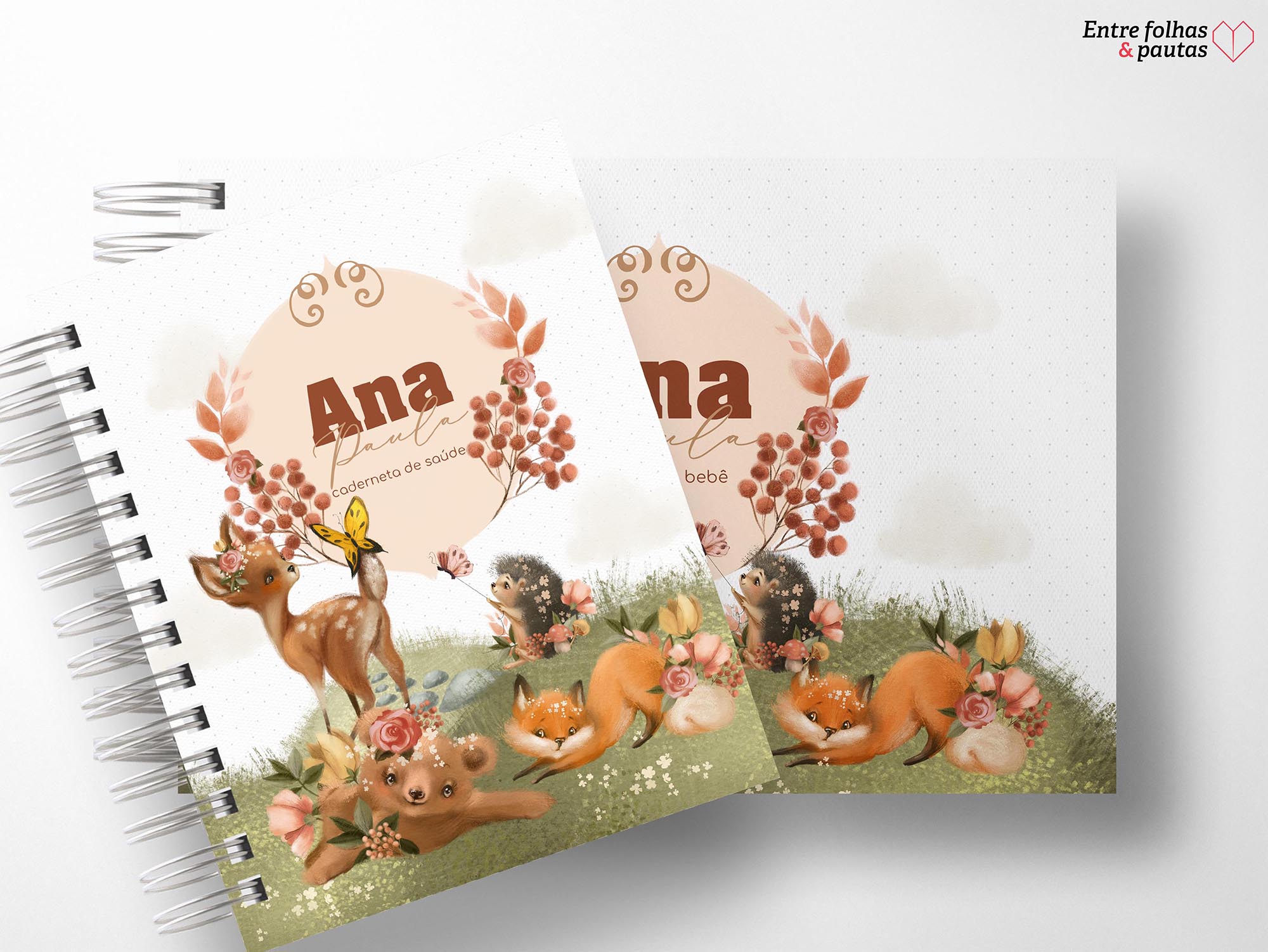 Kit minha menina - caderneta de saúde e livro do bebê personalizado - Imagem 31