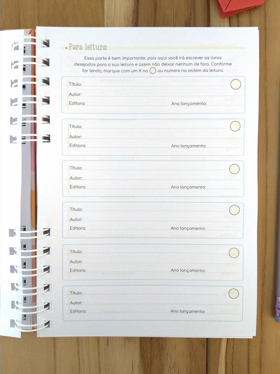 Caderno de leitura - minhas escolhas literárias personalizado - Imagem 11