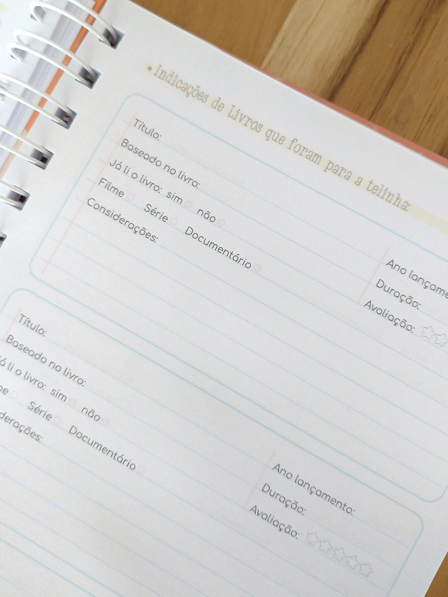 Caderno de leitura - minhas escolhas literárias personalizado - Imagem 8