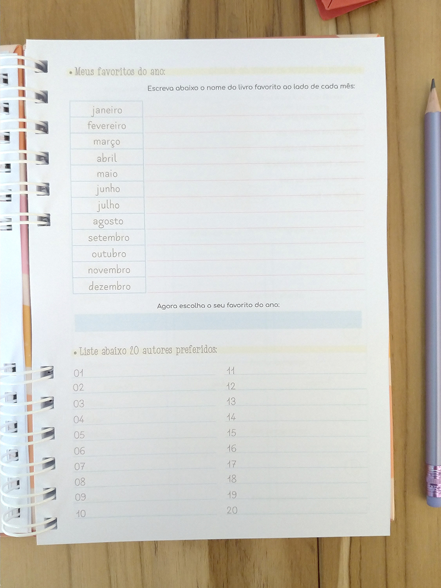 Caderno de leitura - minhas escolhas literárias personalizado - Imagem 16