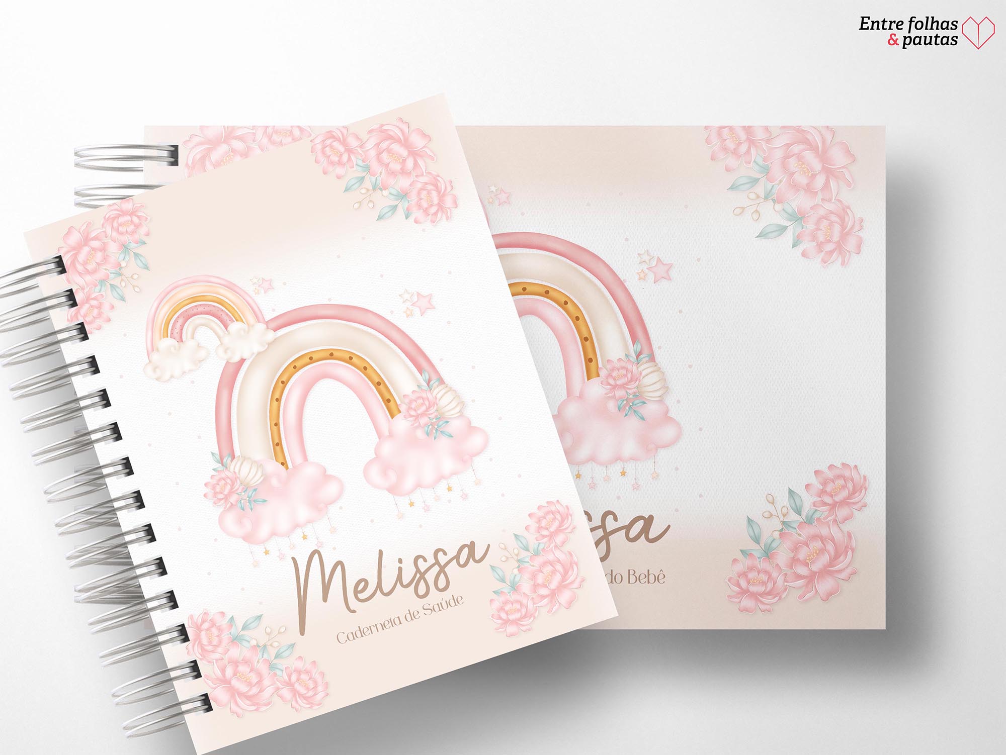 Kit minha menina - caderneta de saúde e livro do bebê personalizado - Imagem 20