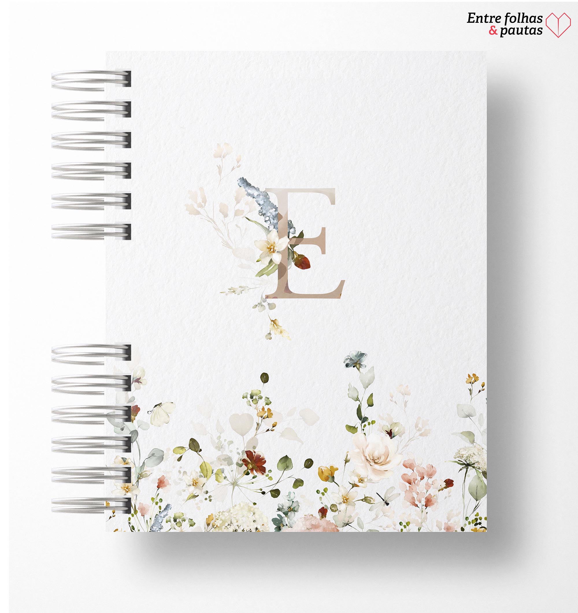 Caderno alfabeto floral personalizado - Imagem 10