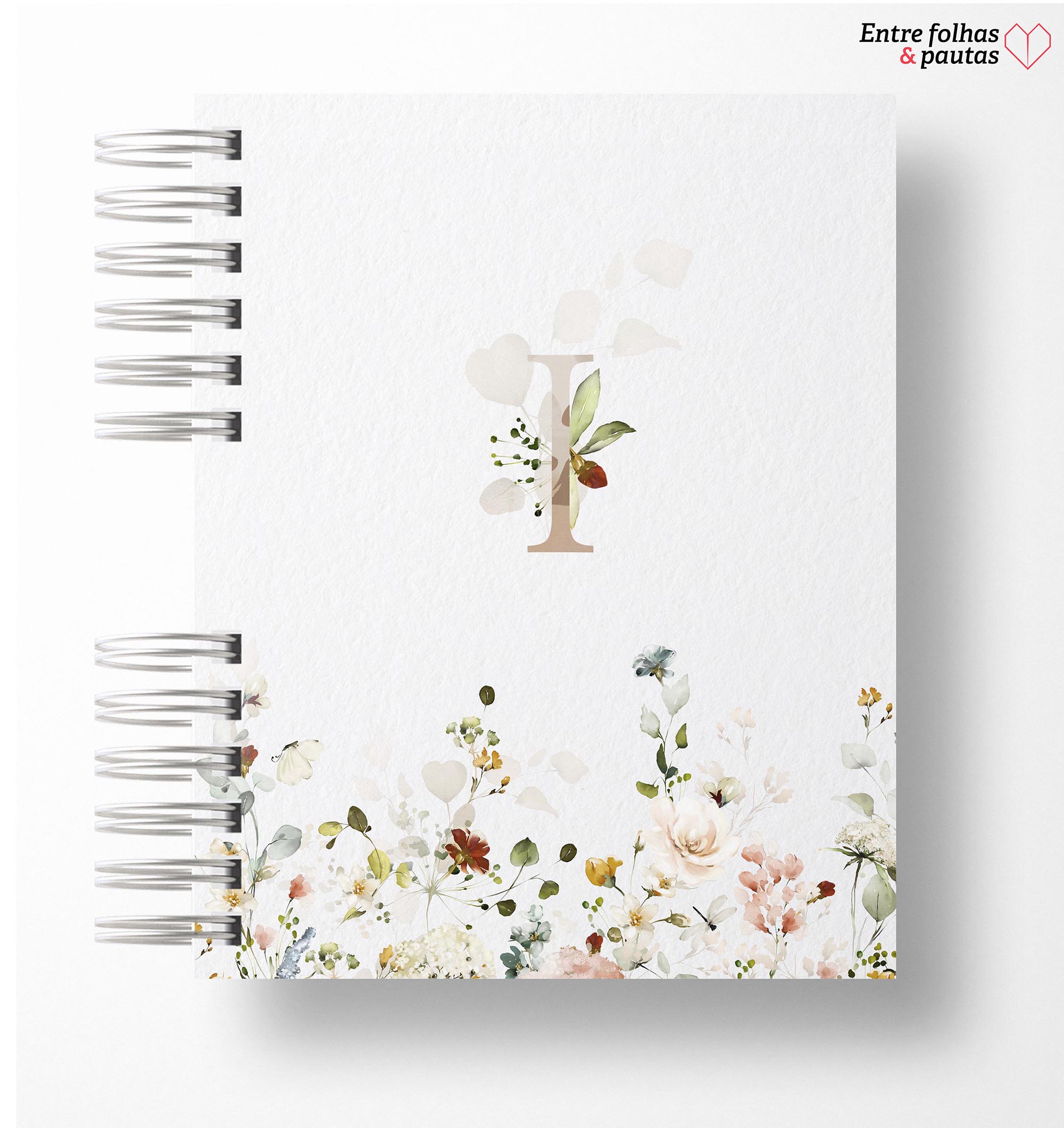 Caderno alfabeto floral personalizado - Imagem 14