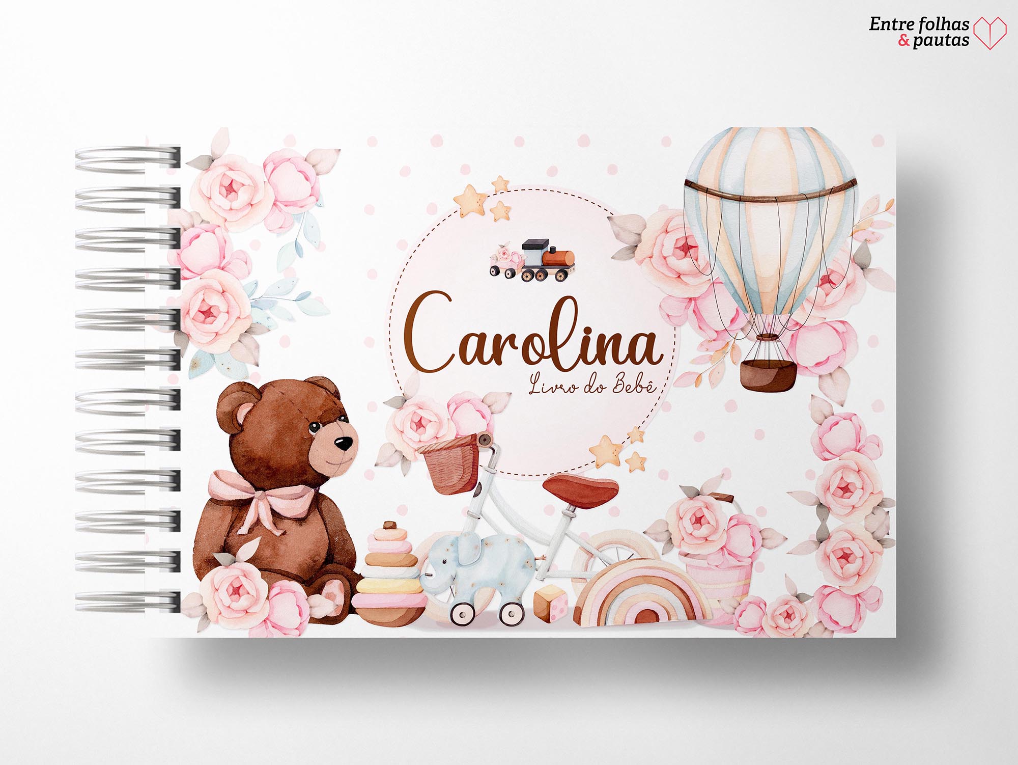 Livro do bebê menina personalizado - Imagem 26