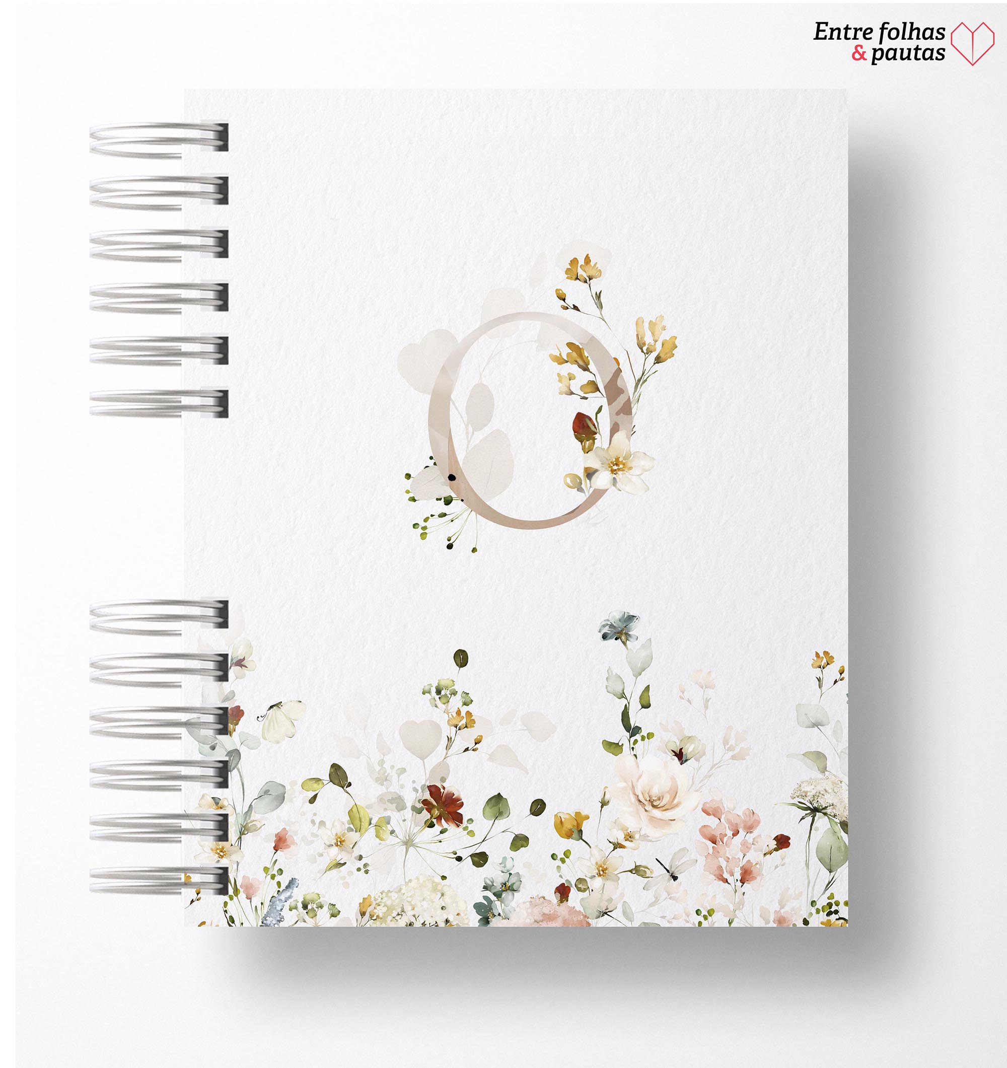 Caderno alfabeto floral personalizado - Imagem 20