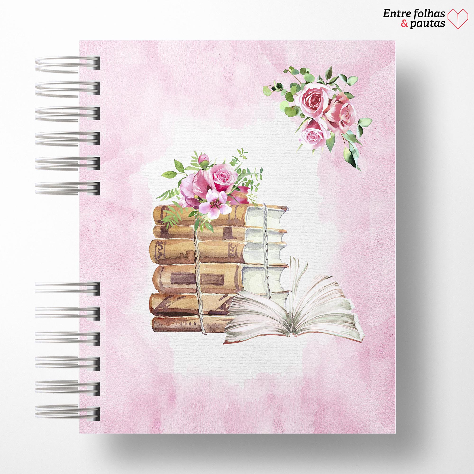 Caderno de leitura aquarela personalizado - Imagem 19