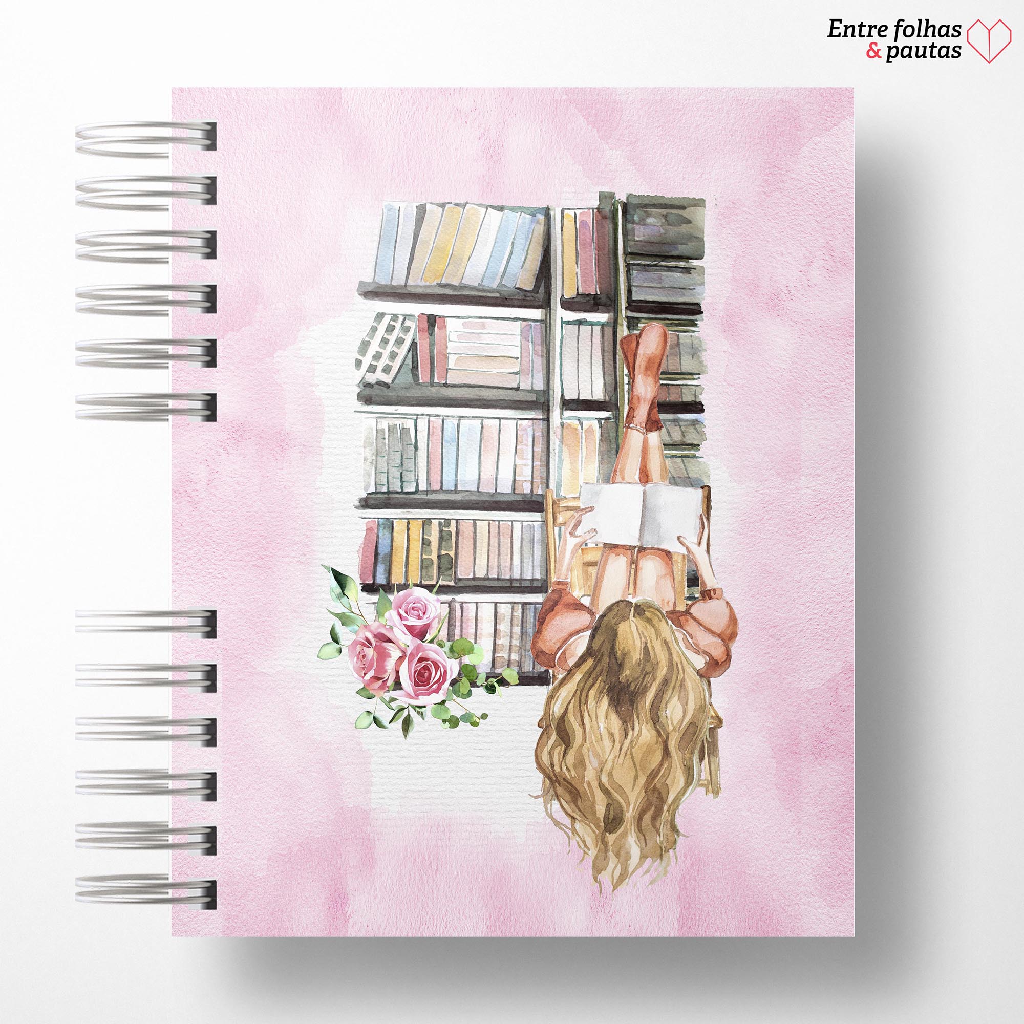 Caderno de leitura aquarela personalizado - Imagem 20