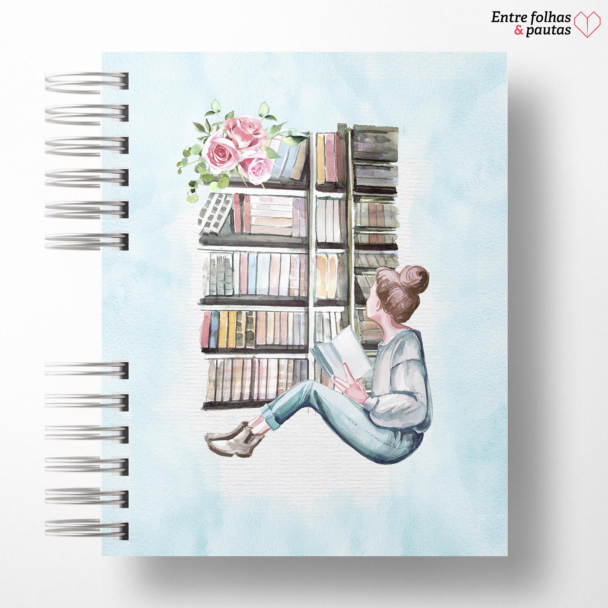 Caderno de leitura aquarela personalizado - Imagem 16