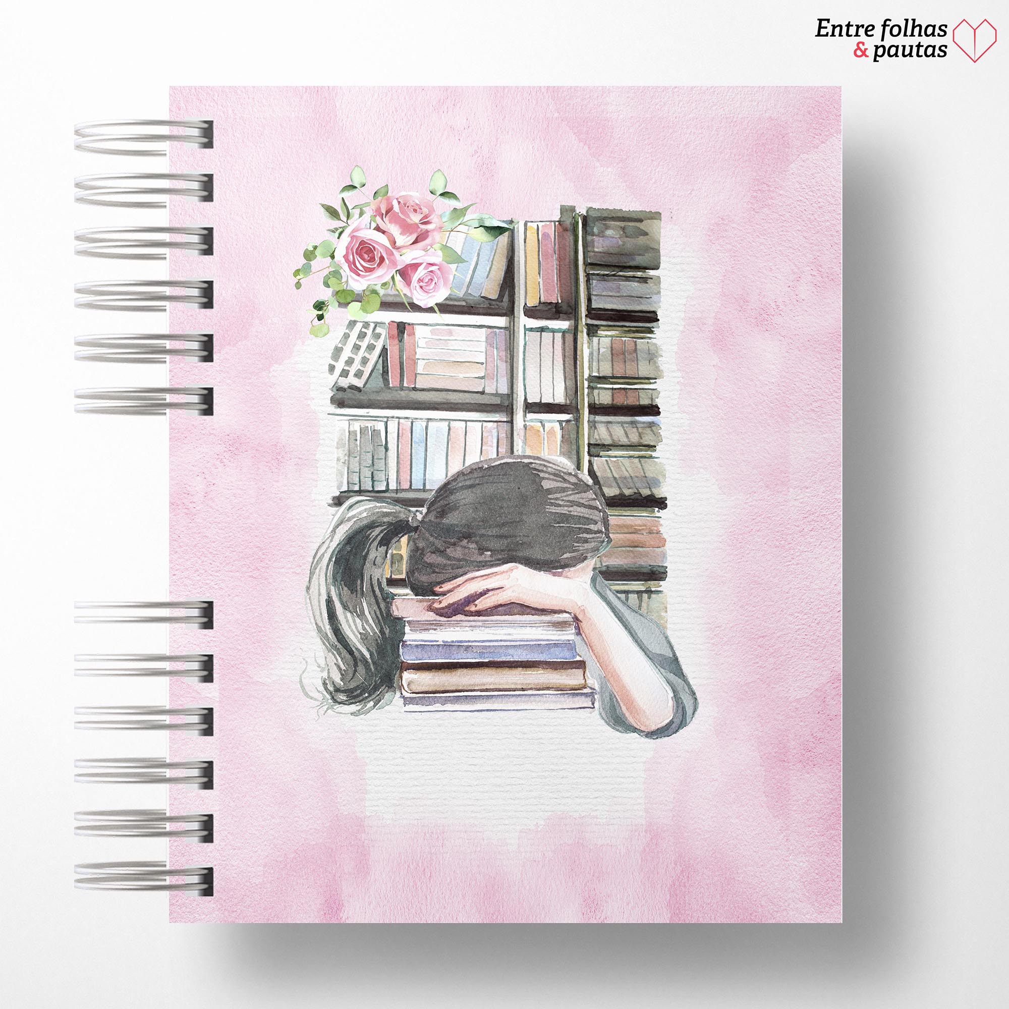 Caderno de leitura aquarela personalizado - Imagem 21