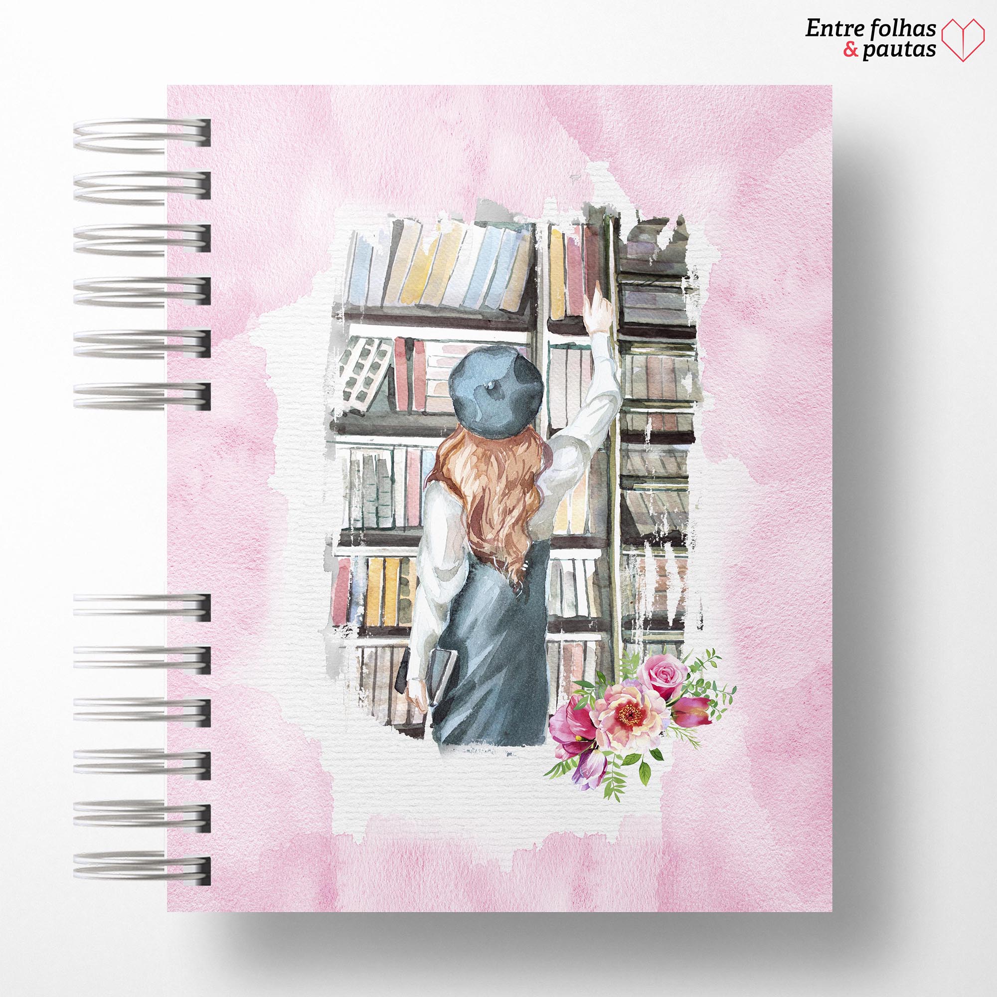 Caderno de leitura aquarela personalizado - Imagem 17