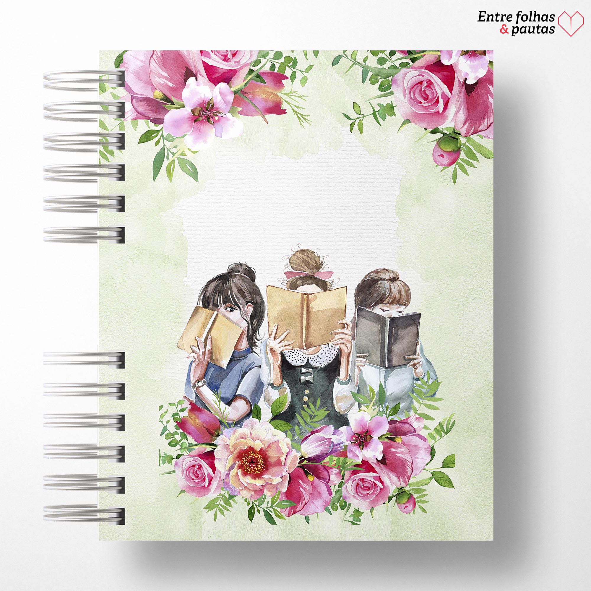 Caderno de leitura aquarela personalizado - Imagem 24