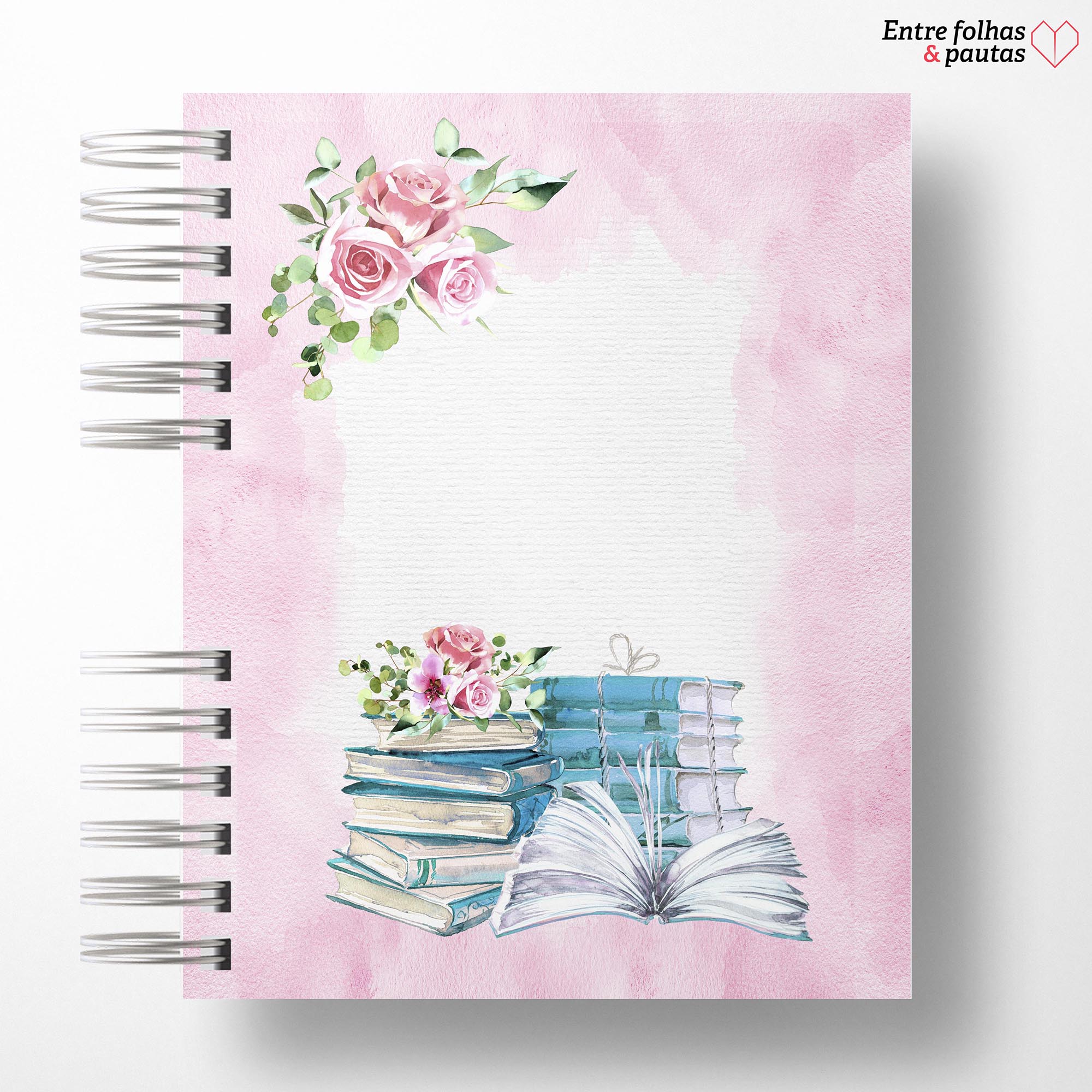 Caderno de leitura aquarela personalizado - Imagem 18