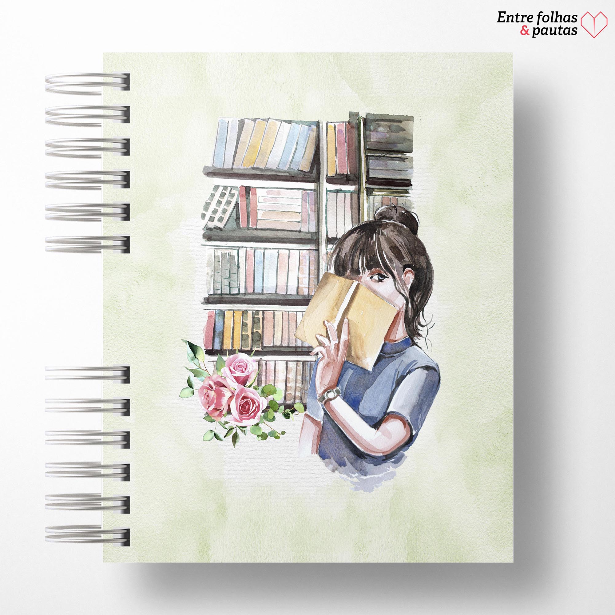 Caderno de leitura aquarela personalizado - Imagem 25