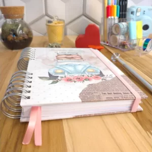 Planner pessoal permanente personalizado - vintage