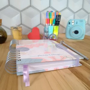 Planner pessoal permanente personalizado - floral