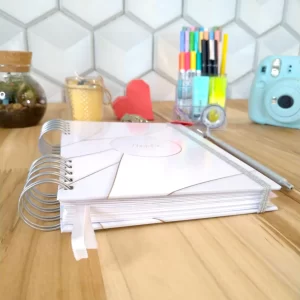 Planner pessoal permanente personalizado - minimalista