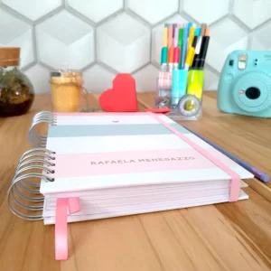 Planner de estudos permanente personalizado - listras