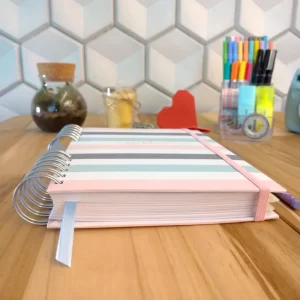 Planner pessoal permanente personalizado - listras