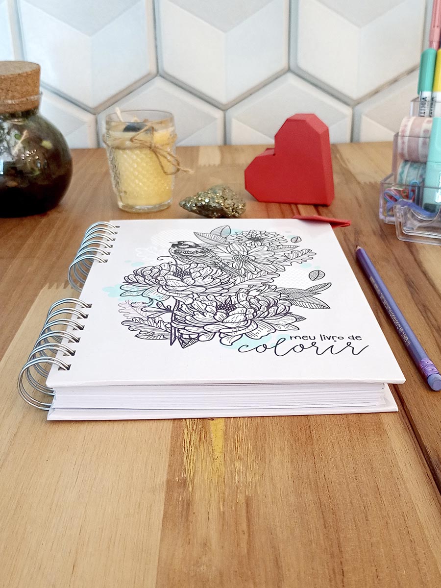 Livro de colorir personalizado - adulto