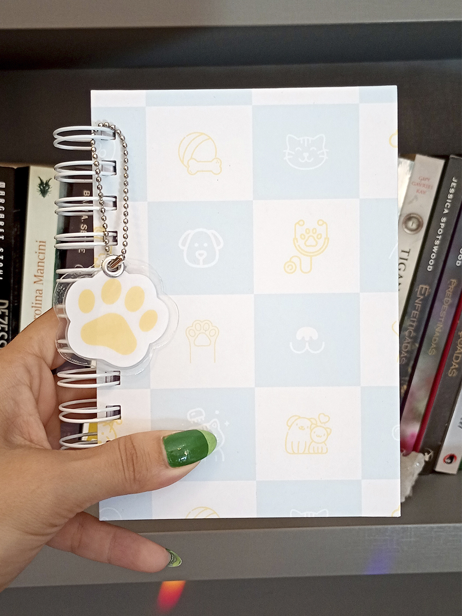 Pronta Entrega - mini caderno de vacinas pet