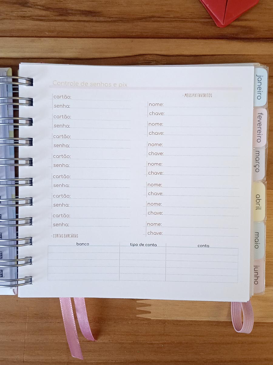 Pronta Entrega - Planner pessoal permanente quadrado - Imagem 16